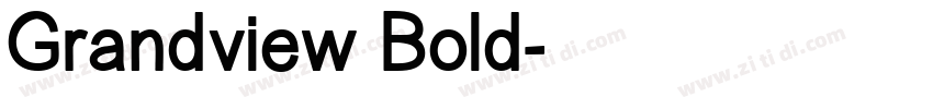 Grandview Bold字体转换